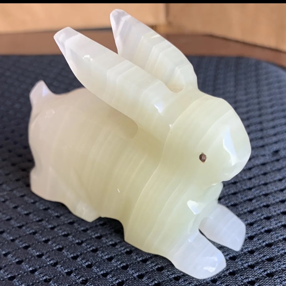 Stone Carved Bunny.